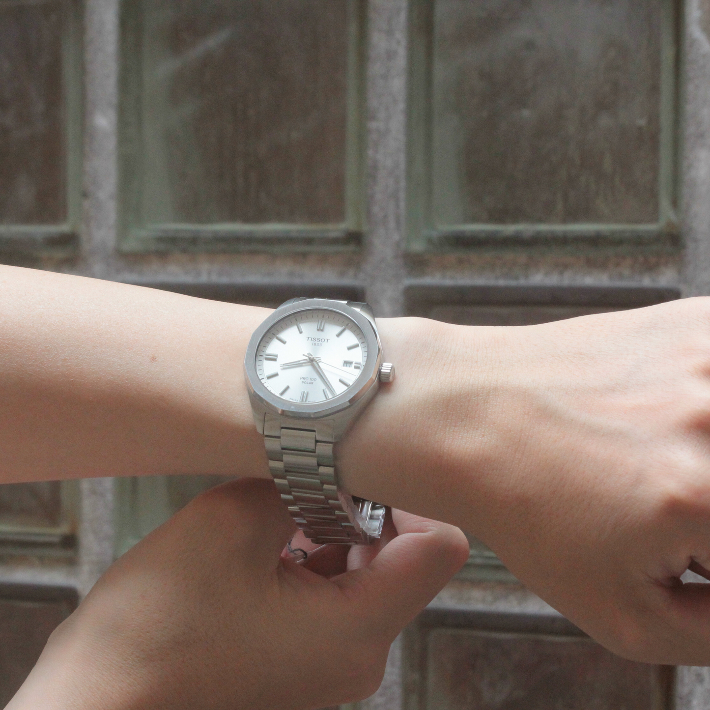 TISSOT(ティソ)PRC 100 Solar Quartz 39mm/クォーツソーラー/シルバーカラーダイアル/39 mm/T151.422.11.031.00/ 腕時計