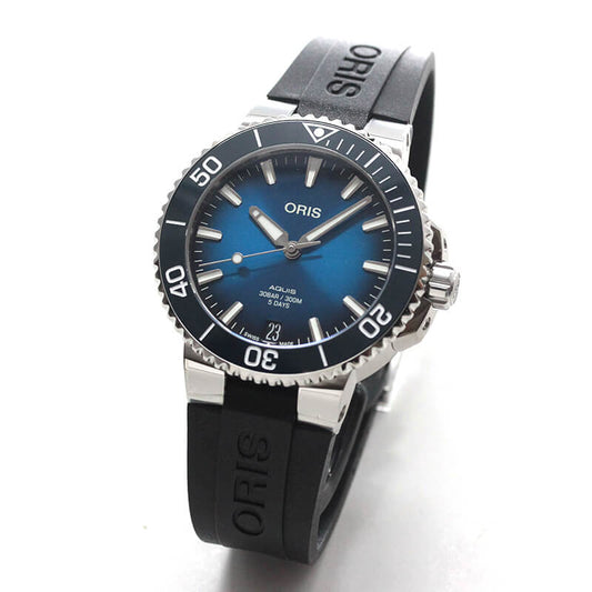 オリス/Oris/ダイビング/AQUIS(アクイス)/キャリバー400/ダイバーズウォッチ 400 7769 4135-07 4 22 74FC 41.5mm径 ブルー 腕時計