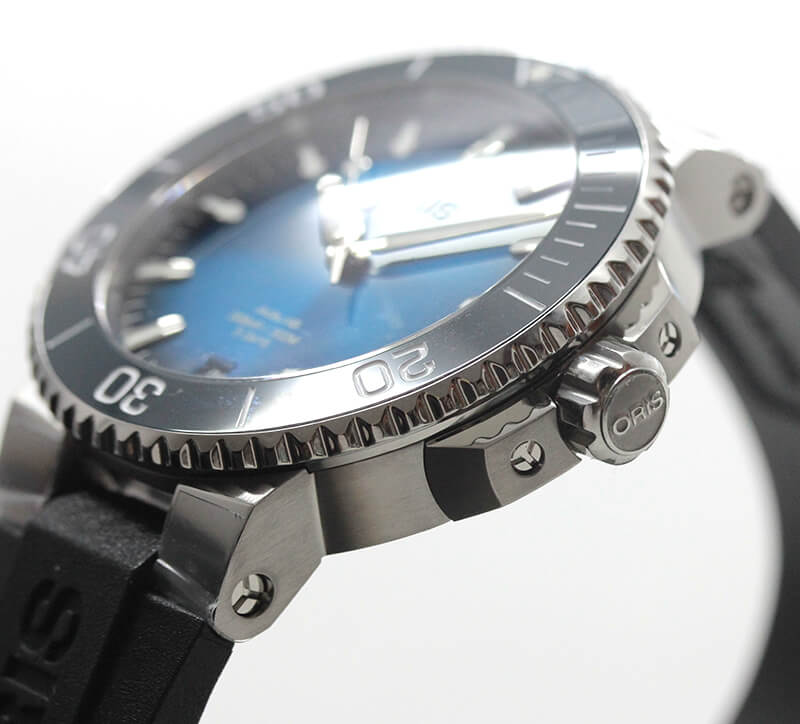 オリス/Oris/ダイビング/AQUIS(アクイス)/キャリバー400/ダイバーズウォッチ 400 7769 4135-07 4 22 74FC 41.5mm径 ブルー 腕時計