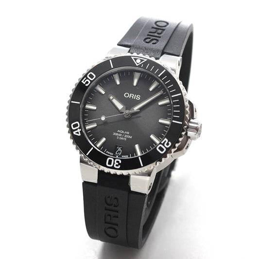 オリス/Oris/ダイビング/AQUIS(アクイス)/キャリバー400/ダイバーズウォッチ 400 7769 4154-07 4 22 74FC 41.5mm径 ブラック 腕時計