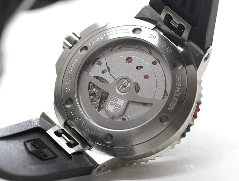 オリス/Oris/ダイビング/AQUIS(アクイス)/キャリバー400/ダイバーズウォッチ 400 7769 4157-07 4 22 74FC 41.5mm径 グリーン ラバーベルト 腕時計