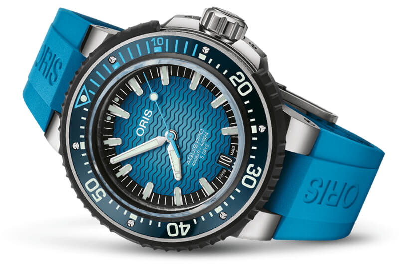 ORIS(オリス)/AQUIS(アクイス)プロ/400気圧(4000m)防水/ダイバーズウォッチ 400 7777 7155-Set 腕時計