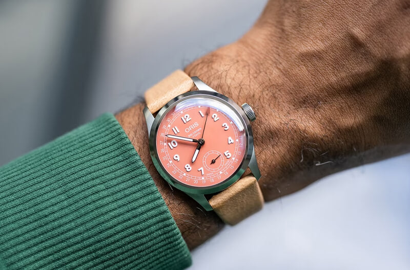 オリス(ORIS) ビッグクラウンポインターデイト キャリバー403 40mm 腕時計 403 7799 4068-07 6 20 11FC (テラコッタ/レザーストラップ)