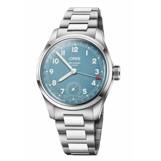オリス(ORIS) ビッグクラウンポインターデイト キャリバー473(手巻き) 38mm 腕時計 473 7786 4065-07 8 19 06 (ブルー)