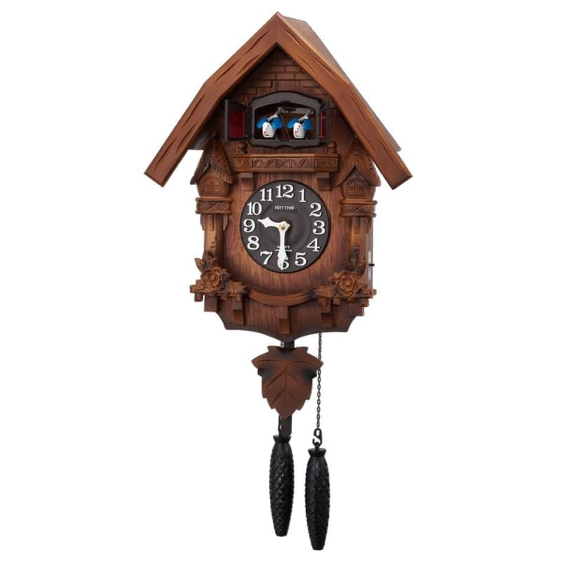 RHYTHM リズム 木製 カッコー 掛け時計 カッコーテレスR 4MJ236RH06