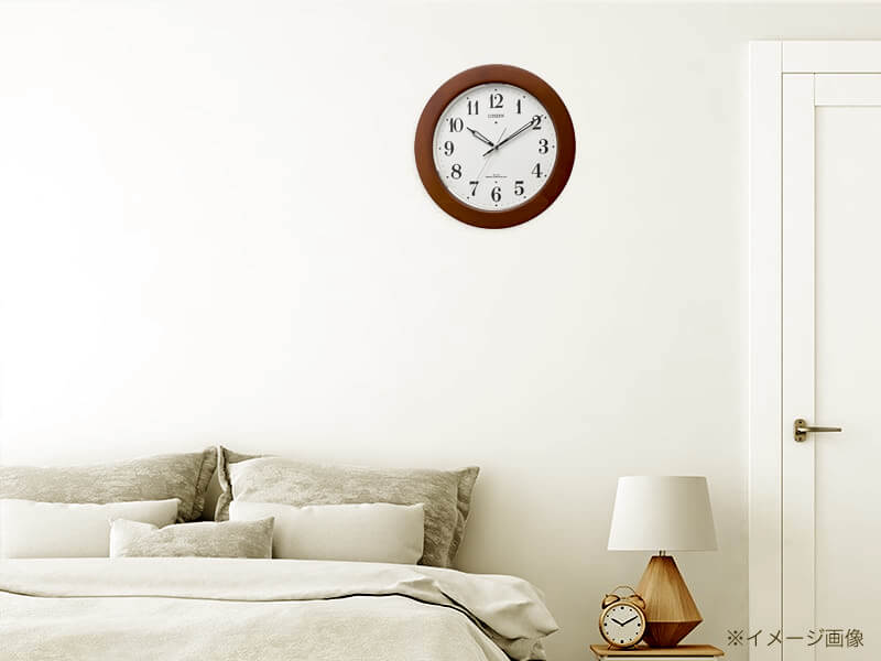 CITIZEN シチズン 夜光 電波掛け時計【4MYA35-006】