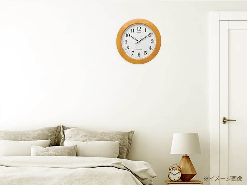 CITIZEN シチズン 夜光 電波掛け時計【4MYA35-007】