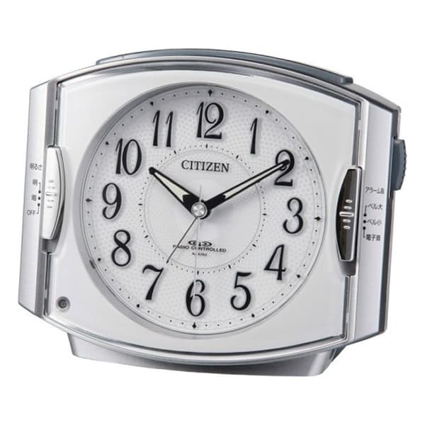 CITIZEN シチズン 夜光 電波 目覚まし時計 ネムリーナR411 4RK411019
