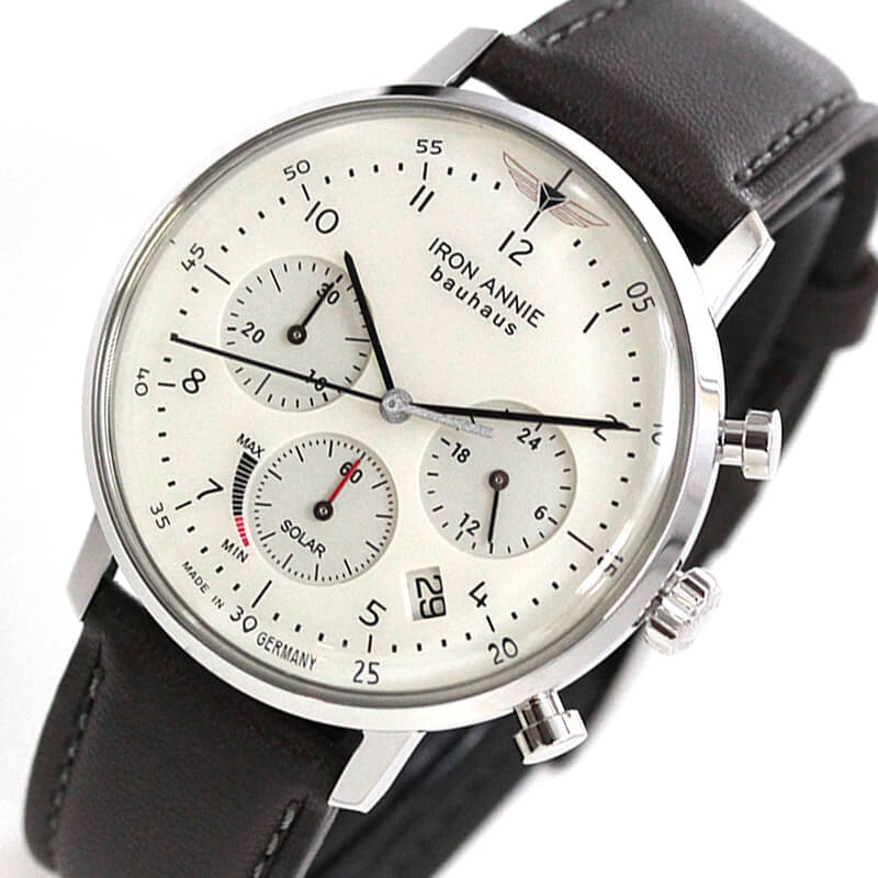 アイアンアニー(IRON ANNIE)バウハウス(Bauhaus)ソーラー クロノグラフクォーツ 腕時計 5086-5NSP
