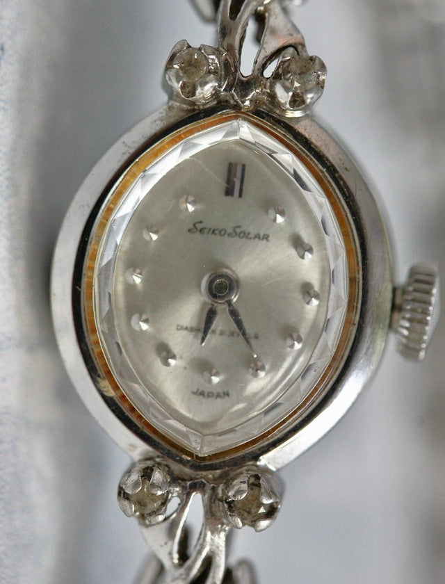 SEIKO(セイコー) シルバー ドレスウォッチ 手巻式 セイコーソーラー レディース ヴィンテージ