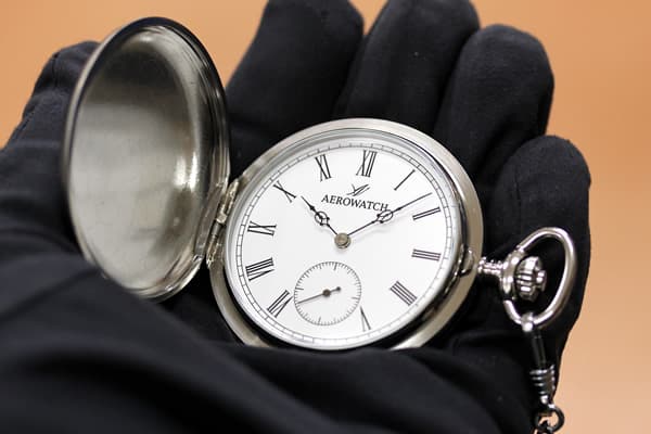 アエロ/AERO/ハンターケース/シルバーカラー/55831AA01/懐中時計