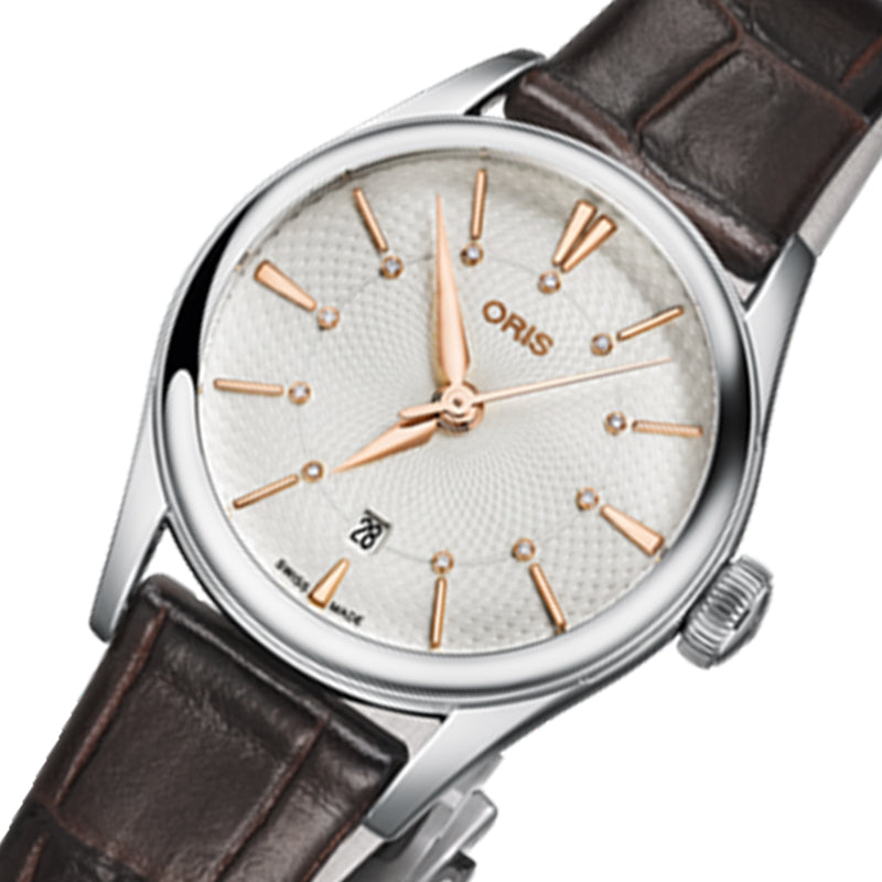 オリス(ORIS)アートリエ デイト ダイヤモンド/レディース/レザーベルト/ 561 7722 4031-07 5 14 65FC 腕時計