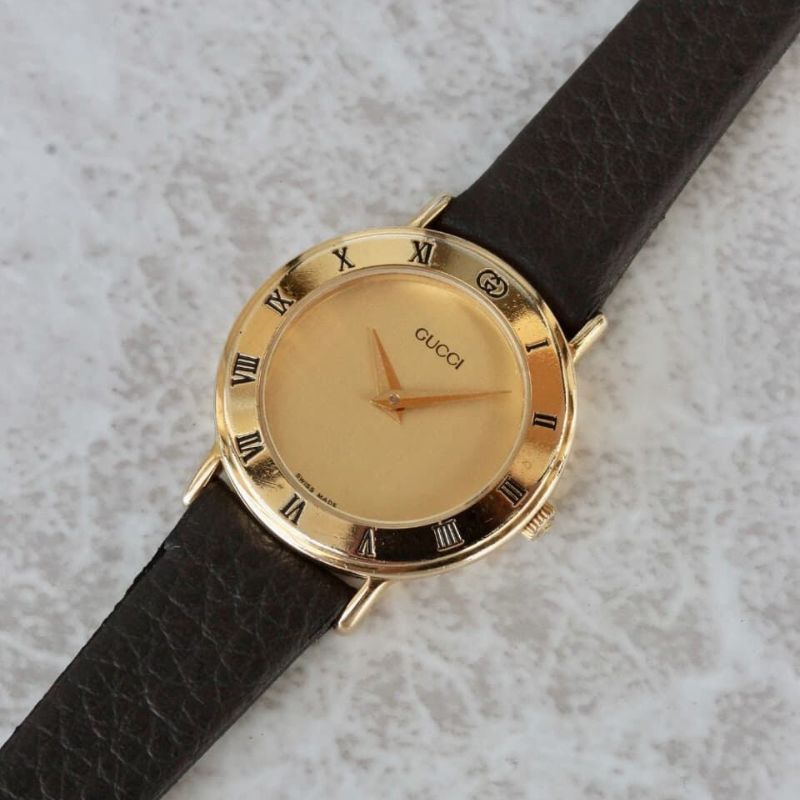 グッチ　3000.2.L　腕時計　金　ビンテージ　レディース　クオーツ　２５ｍｍ GUCCI グッチ/3000.2.L/ ヴィンテージウォッチ/ 腕時計/ 595-06