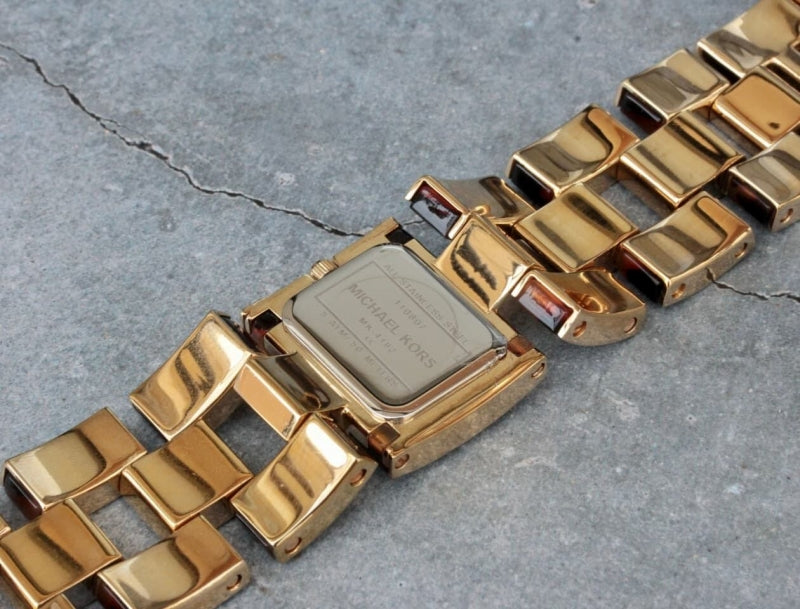 MICHAEL KORS べっ甲柄 スクエア 腕時計 マイケルコース MK4182 ブラウン ヴィンテージ/腕時計
