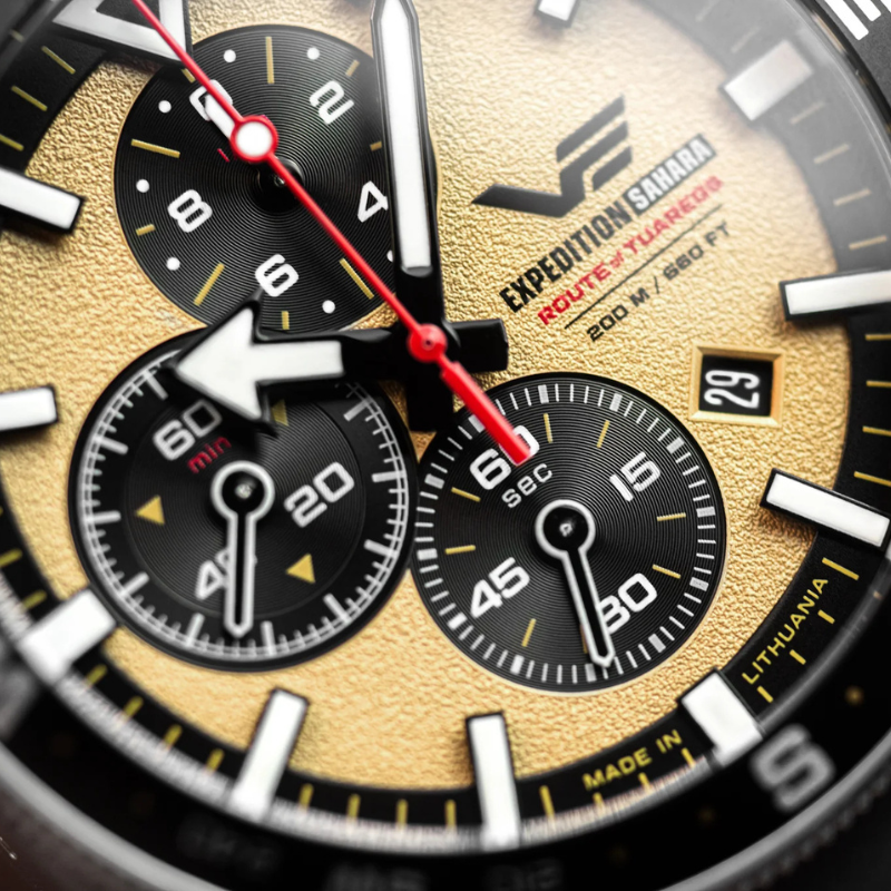 VOSTOK EUROPE(ボストーク ヨーロッパ)/Expedition SAHARA “Route of Tuaregs”(エクスペディション サハラ ルート・オブ・トゥアレグ) 世界限定500本 クロノグラフ 腕時計 6S10-598A753