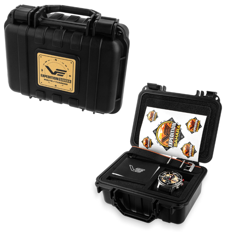 VOSTOK EUROPE Expedition SAHARA “图阿雷格之路”计时腕表,限量版 500 枚,型号 6S10-598A753