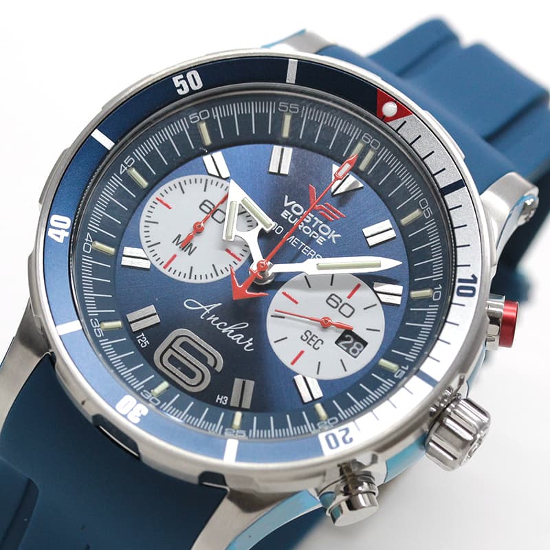 VOSTOK EUROPE(ボストーク・ヨーロッパ)/ANCHAR(アンチャール)/世界限定モデル/クロノグラフ/クォーツ/6S21-510A583/腕時計