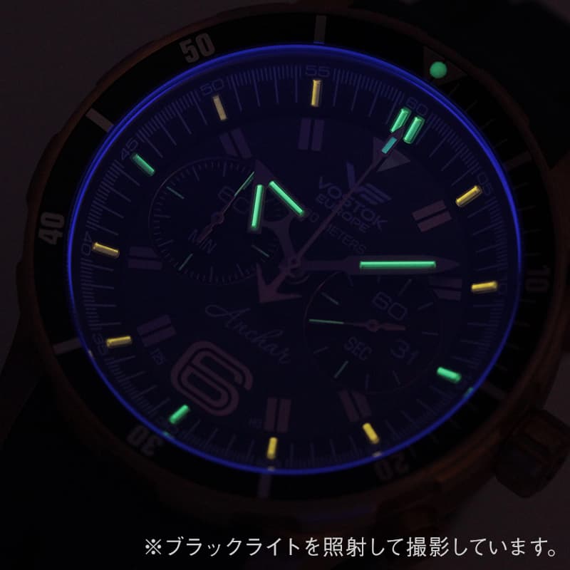 VOSTOK EUROPE(ボストーク・ヨーロッパ)/ANCHAR(アンチャール)/世界限定モデル/クロノグラフ/クォーツ/6S21-510O586/ブロンズケース/腕時計