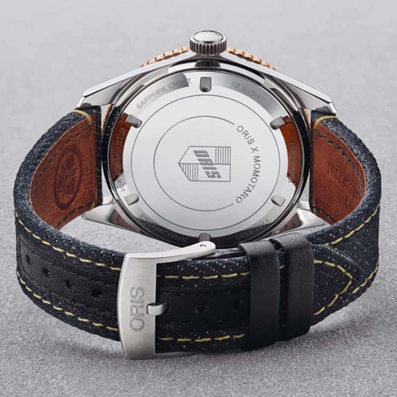 オリス(ORIS)DIVERS65(ダイバーズ65)オリス×桃太郎ジーンズ 733 7707 4337-Set 腕時計 特別モデル