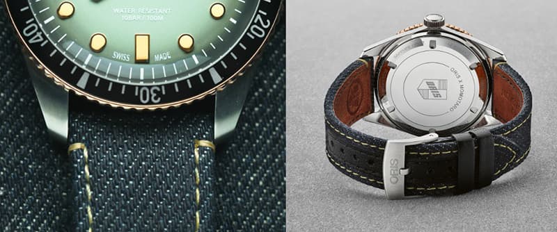 オリス(ORIS)DIVERS65(ダイバーズ65)オリス×桃太郎ジーンズ 733 7707 4337-Set 腕時計 特別モデル
