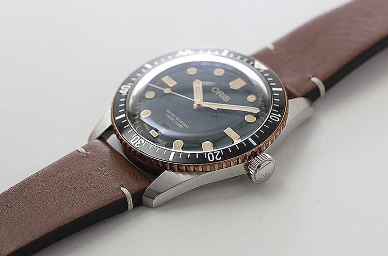 オリス(Oris)ダイバーズ65(Divers Sixty-Five)733.7707.4357 グリーンダイヤル×レザー 腕時計