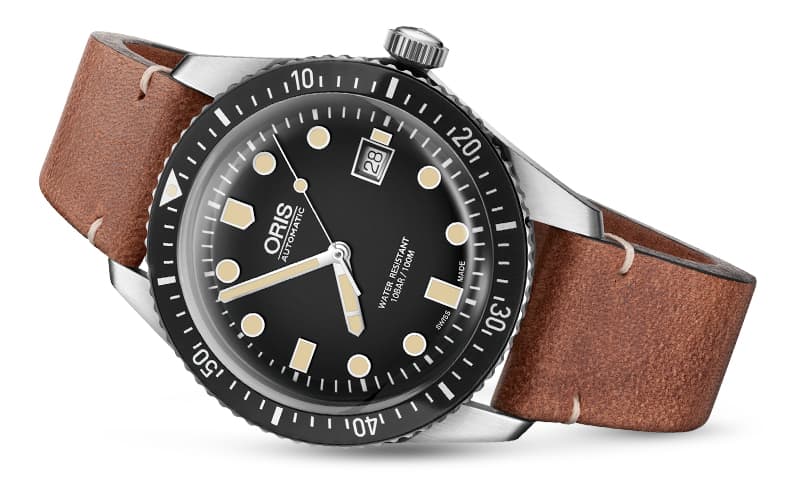 オリス(Oris)ダイバーズ65(Divers Sixty-Five)733 7720 4054 ブラックダイヤル×レザー 腕時計
