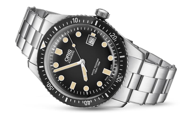 オリス(Oris)ダイバーズ65(Divers Sixty-Five)733 7720 4054 ブラック×メタルブレス 腕時計