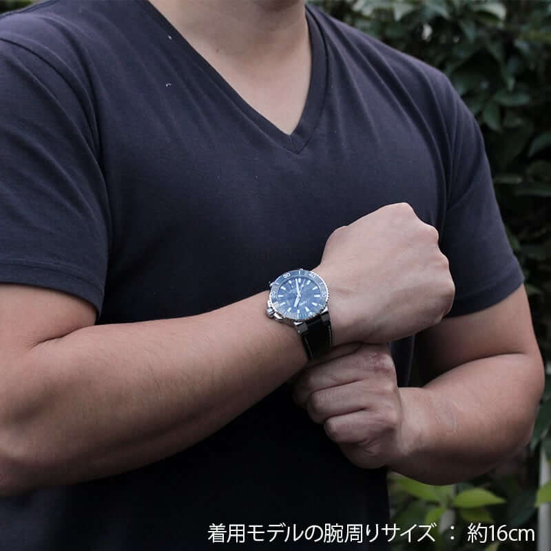 オリス/Oris/ダイビング/AQUIS(アクイス) デイト/ブラック文字盤/レザーベルト/ 733 7730 4134-07 5 24 10EB 腕時計