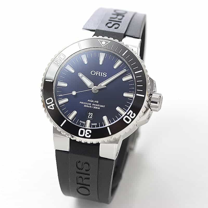オリス(ORIS)ダイバーズ アクイス(Aquis) 733 7730 4135-07 4 24 64EB ブルーカラー 腕時計
