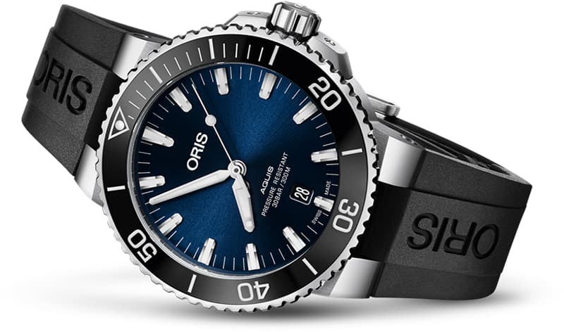 オリス(ORIS)ダイバーズ アクイス(Aquis) 733 7730 4135-07 4 24 64EB ブルーカラー 腕時計