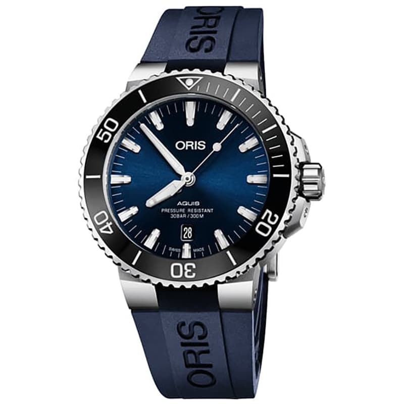 オリス(ORIS)ダイバーズ アクイス(Aquis) 733 7730 4135-07 4 24 65EB ブルーカラー 腕時計