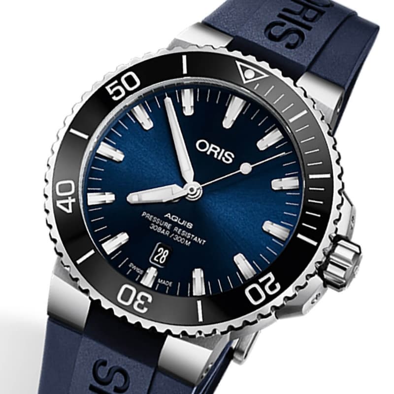 オリス(ORIS)ダイバーズ アクイス(Aquis) 733 7730 4135-07 4 24 65EB ブルーカラー 腕時計