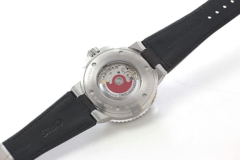 オリス/Oris/ダイビング/AQUIS(アクイス) デイト/グリーン文字盤/レザーベルト/ 733 7730 4157-07 5 24 10EB 腕時計