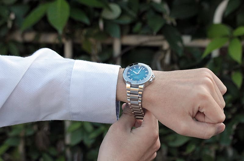 オリス/Oris/ダイビング/AQUIS(アクイス)/デイト 733 7732 4155-07 8 21 05PEB 腕時計