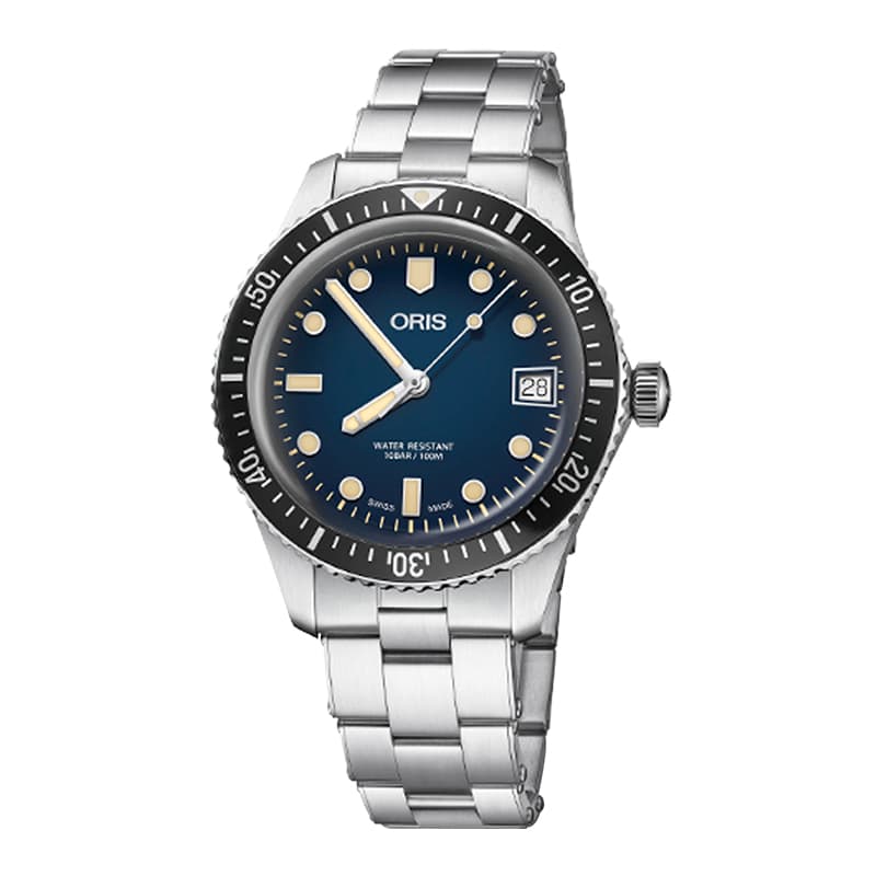 オリス(Oris)ダイバーズ65(Divers Sixty-Five)733.7747.4055 ブルーダイヤル×メタルブレス 腕時計