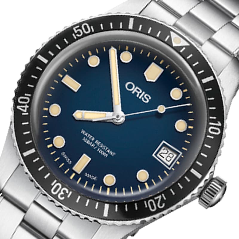 オリス(Oris)ダイバーズ65(Divers Sixty-Five)733.7747.4055 ブルーダイヤル×メタルブレス 腕時計