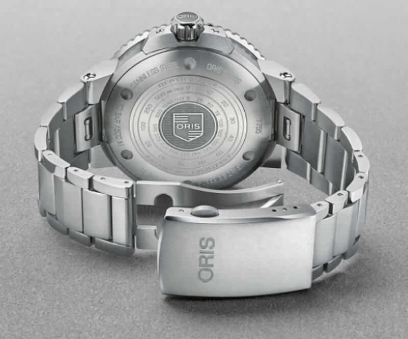 オリス(ORIS)AQUIS(アクイス) デプスゲージ メタルブレスレット 733 7755 4154-Set MB 腕時計
