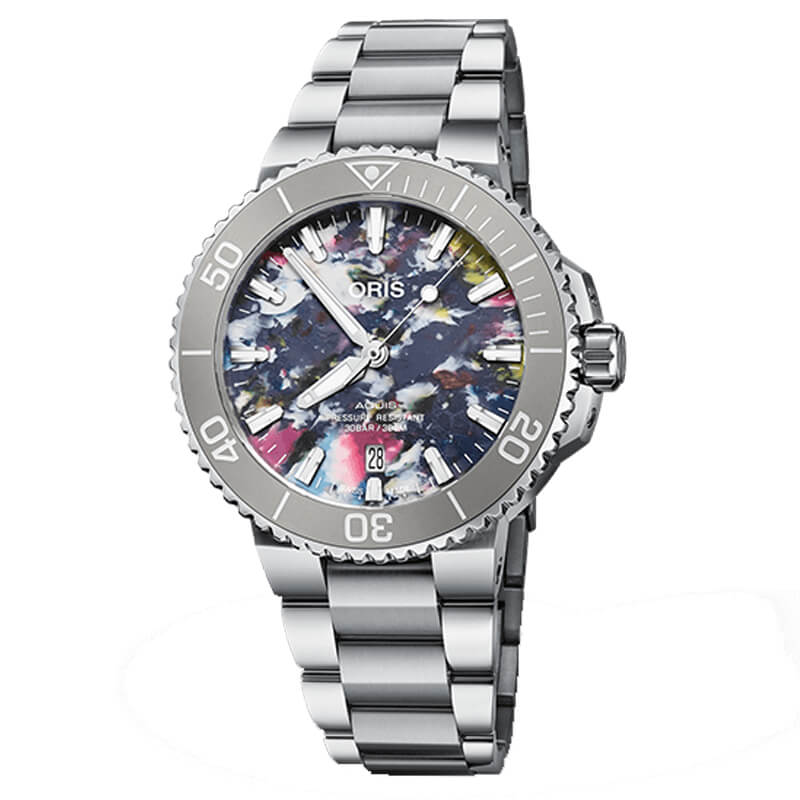 オリス(ORIS)AQUIS(アクイス) デイト アップサイクル 733 7766 4150-Set(41.5mm 径)腕時計