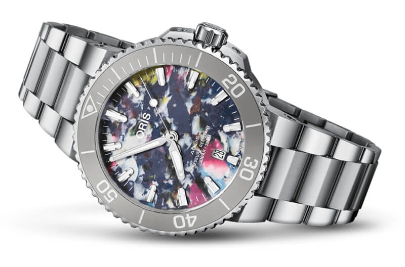 オリス(ORIS)AQUIS(アクイス) デイト アップサイクル 733 7766 4150-Set(41.5mm 径)腕時計