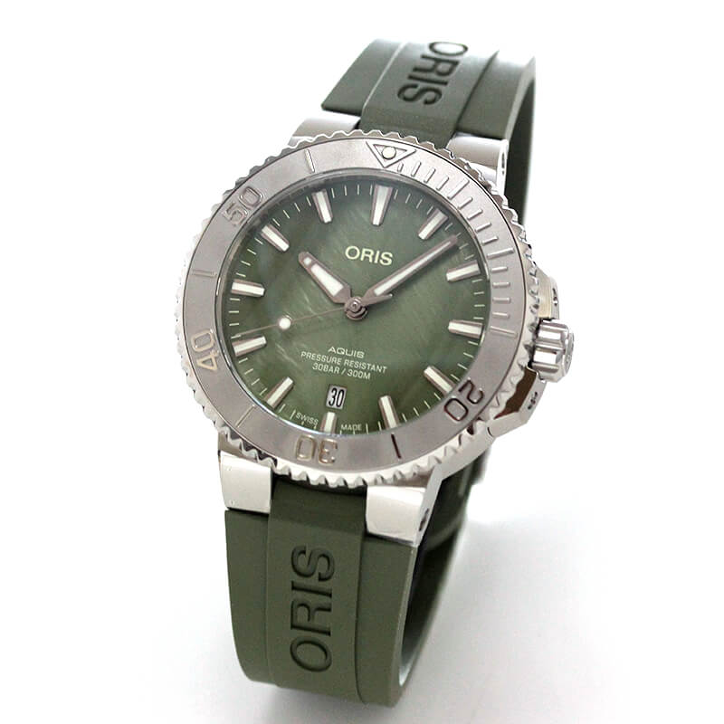 オリス/Oris/ダイビング/AQUIS(アクイス) ニューヨークハーバー リミテッドエディション 733 7766 4187-Set 腕時計