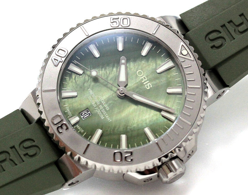 オリス/Oris/ダイビング/AQUIS(アクイス) ニューヨークハーバー リミテッドエディション 733 7766 4187-Set 腕時計
