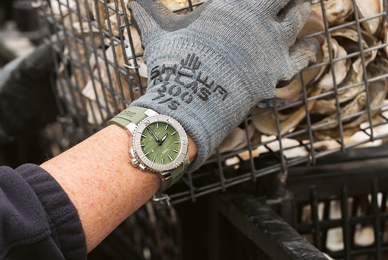 オリス/Oris/ダイビング/AQUIS(アクイス) ニューヨークハーバー リミテッドエディション 733 7766 4187-Set 腕時計