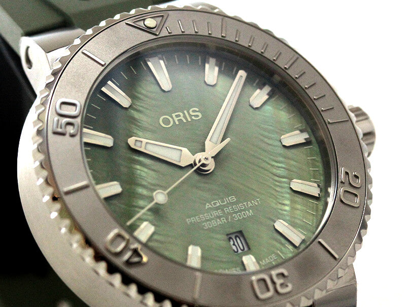 オリス/Oris/ダイビング/AQUIS(アクイス) ニューヨークハーバー リミテッドエディション 733 7766 4187-Set 腕時計