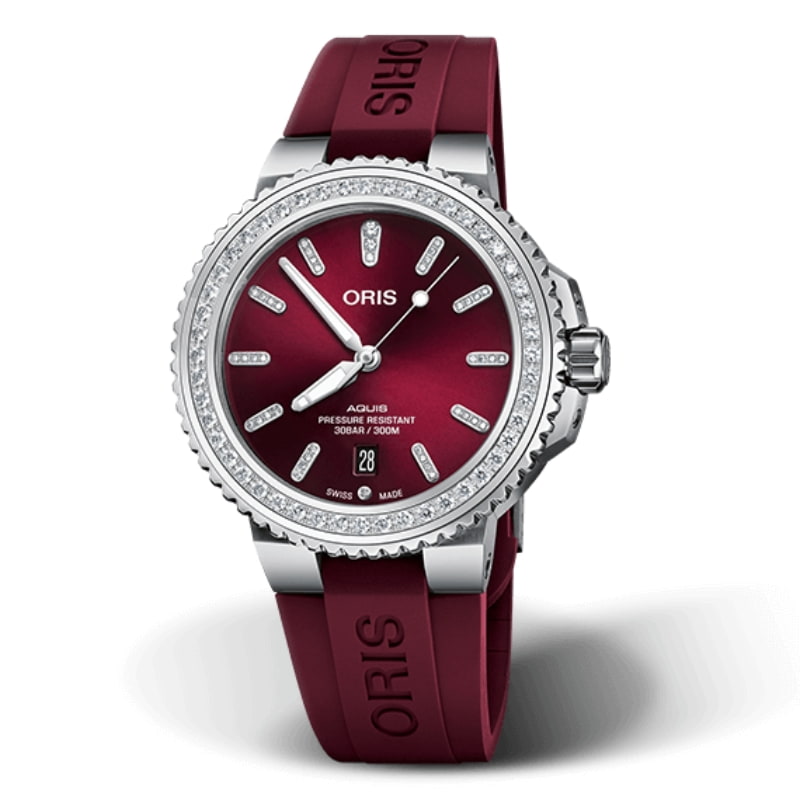 ORIS(オリス)/AQUIS(アクイス)/ダイバーズウォッチ 733 7766 4998-07 4 22 68FC ダイヤモンド 腕時計