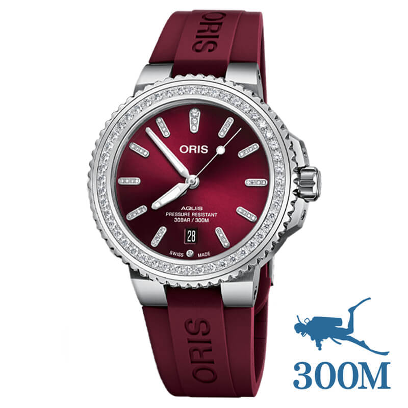ORIS(オリス)/AQUIS(アクイス)/ダイバーズウォッチ 733 7766 4998-07 4 22 68FC ダイヤモンド 腕時計