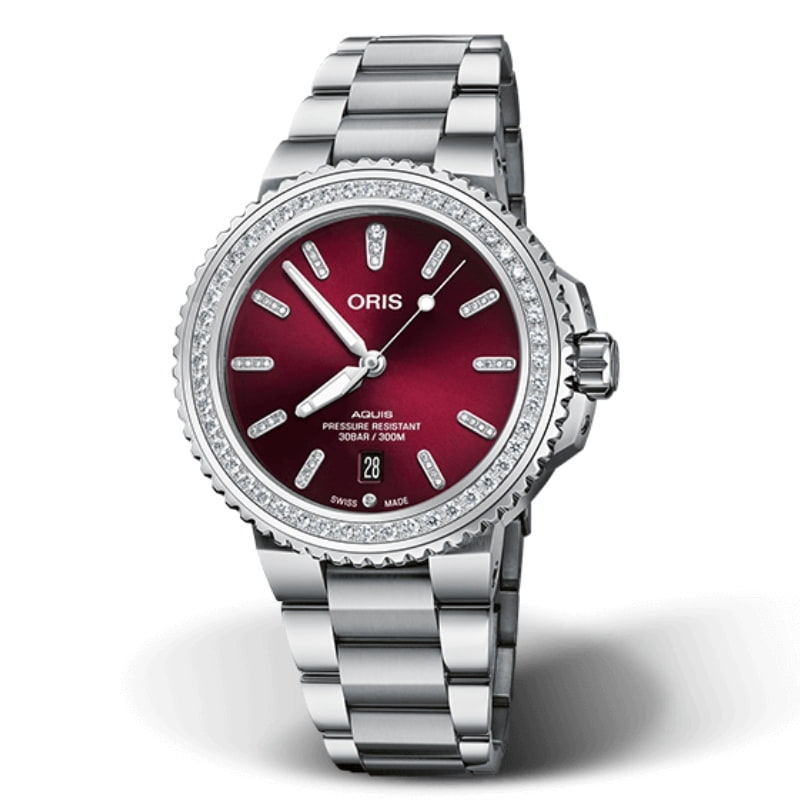 ORIS(オリス)/AQUIS(アクイス)/ダイバーズウォッチ 733 7766 4998-07 8 22 05PEB ダイヤモンド 腕時計