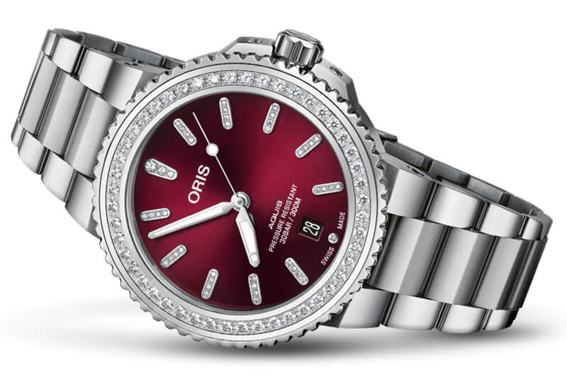 ORIS(オリス)/AQUIS(アクイス)/ダイバーズウォッチ 733 7766 4998-07 8 22 05PEB ダイヤモンド 腕時計