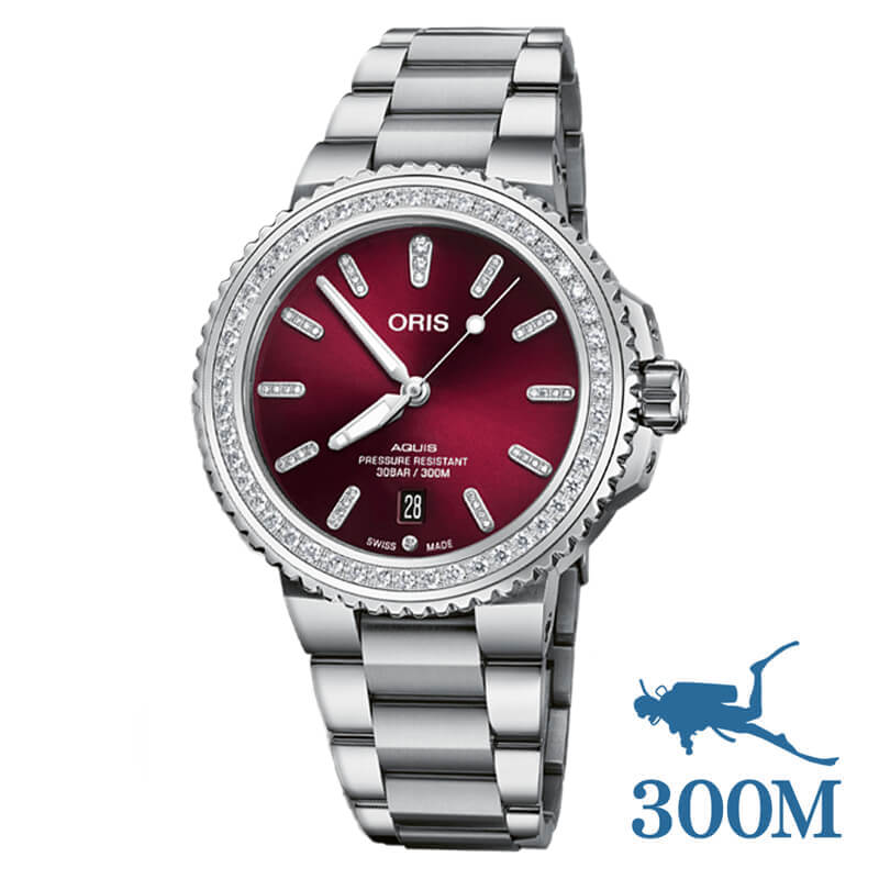 ORIS(オリス)/AQUIS(アクイス)/ダイバーズウォッチ 733 7766 4998-07 8 22 05PEB ダイヤモンド 腕時計