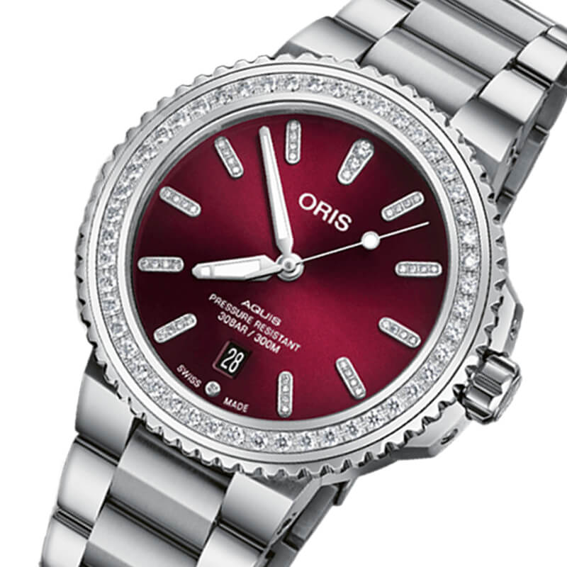 ORIS(オリス)/AQUIS(アクイス)/ダイバーズウォッチ 733 7766 4998-07 8 22 05PEB ダイヤモンド 腕時計