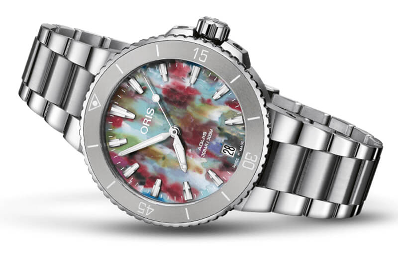 オリス(ORIS)AQUIS(アクイス) デイト アップサイクル 733 7770 4150-Set(36.5mm 径)腕時計